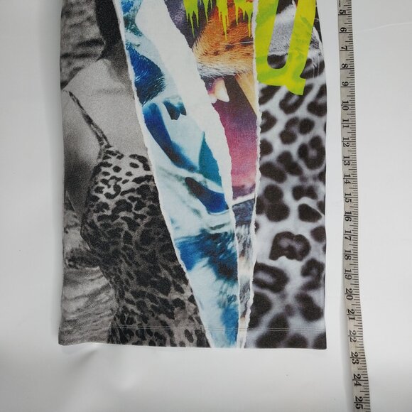 Mqueen Alexander Abstract Animal Print Mid Length Skirt Size Small - Picture 4 of 4